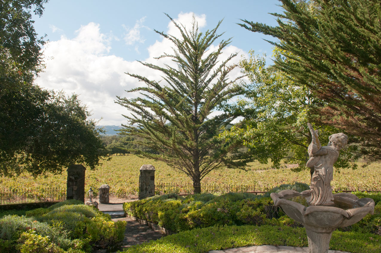 Fountain on the grounds