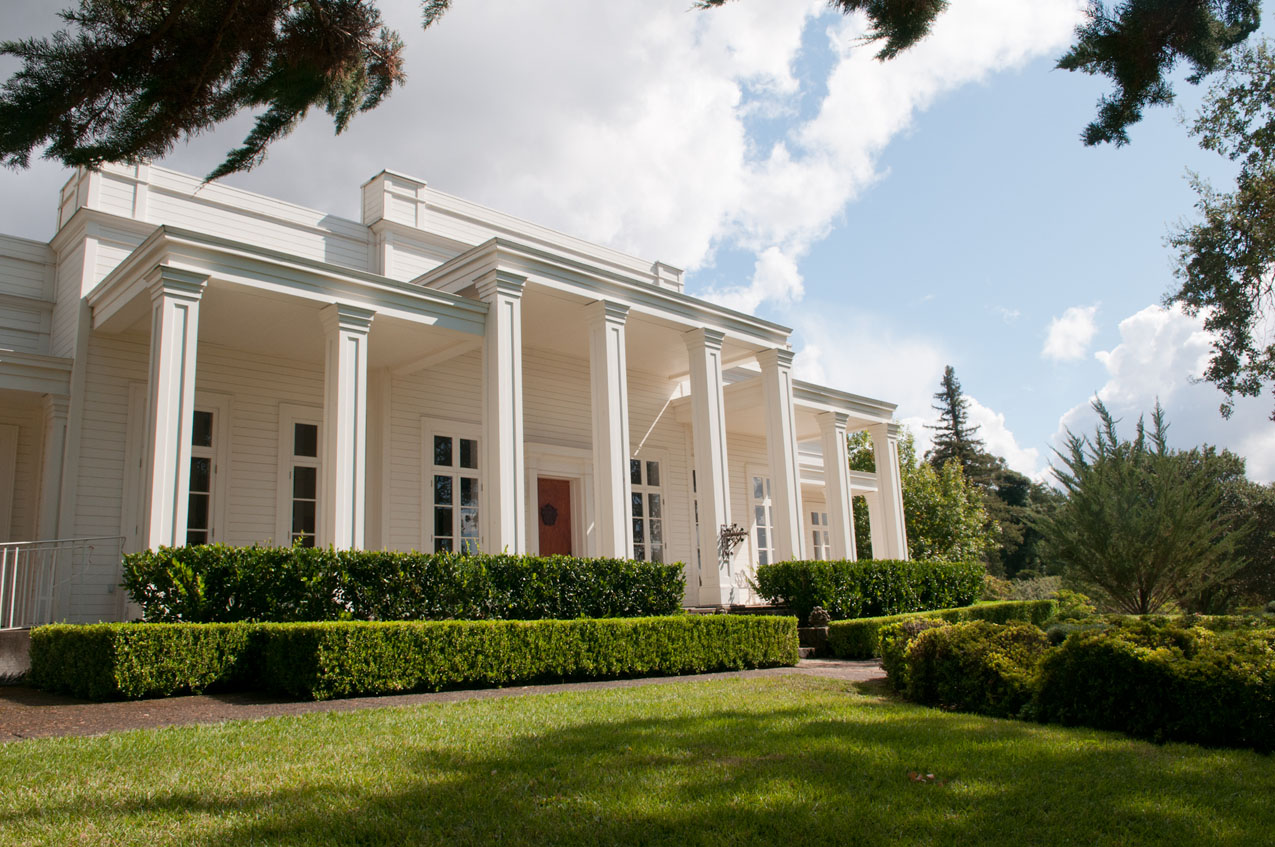 Angled view of the Villa